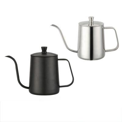 China Durable 304SS Commercial and Home Use Pour Over Coffee Maker Coffee Pot Teapot with Lid with Stand for sale