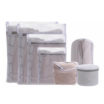 China Factory direct supply eco-friendly durable thick multi-size polyester mesh laundry bags for machine washing for sale