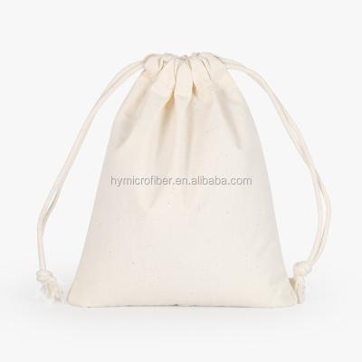 China AZO Free Wholesale Cheap Wholesale Pocket Custom Drawstring Double Cotton Canvas Fabric Rice Flour Storage Bag for sale