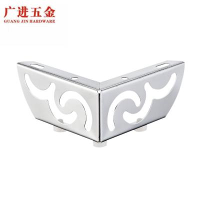 China Modern Style Iron Frame Design Cutout Corner Sofa Leg Chrome for sale