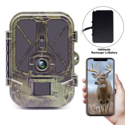 China Cheap Camera Live Stream Trail Camera 4K Video 30MP WiFi APP BT Hunting Cameras With 10000mAh Li-Battery Night Vision WiFi940PROLI for sale