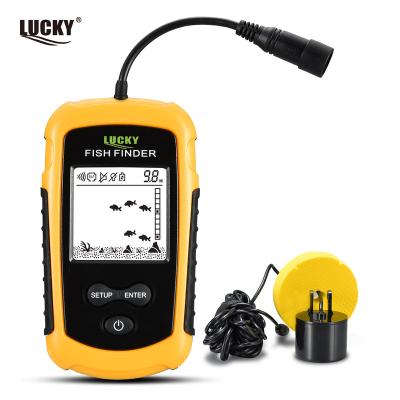 China LUCKY Portable Fishing Echo Sounder FF1108-1 Fishing Magnifier 0.7-100m Fish Finder Ice Fishing Sonar Sounder Alarm Transducer FF1108-1 for sale