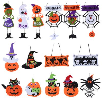 China Hanging Garland Boo Decoration Halloween Yard Decor Festival Decoration Amazon Hot Sale Halloween Sign Door Hanger for sale