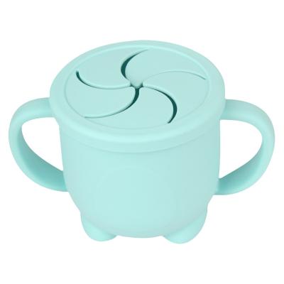 China Hot Selling High Quality Silicone Baby Feeding Products Baby Collapsible Snack Cup for sale