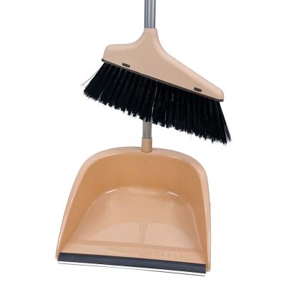 China Eco - Friendly Economical Long Handle Broom And Dustpan Set For Household Cleaning for sale