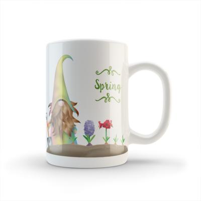 China Customized Ceramic Mugs Coffee Mug Round Water Cup Shaped HANDLE for sale