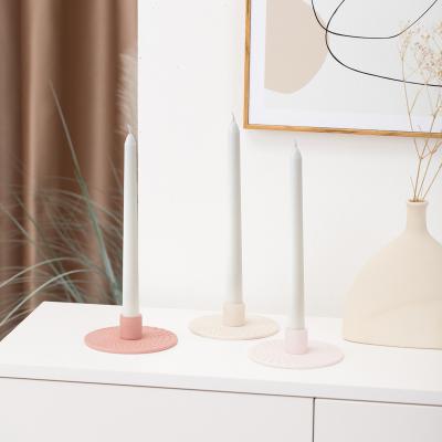 China Wholesale Modern Home Decor Nordic Candle Holder Candle Stick Holder Set Ceramic Porcelain Candle Stick Holders for sale