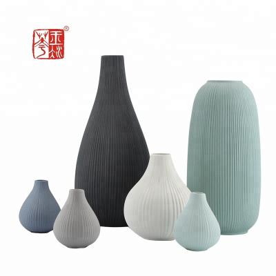 China Antique Design Modern White Matte Ceramic Vase For Home Decor Living Room Office And Place Settings Te koop