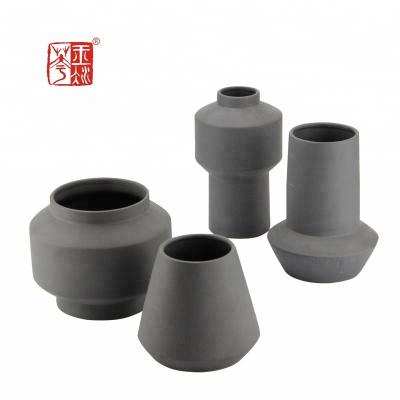 China High Quality Wholesale Unglazed Matt Decorative Ceramic Flower Vase for sale