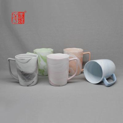 China Creative Marble Coffee Cup Porcelain Coffee Mug For Desktop, Kitchen, Living Room for sale