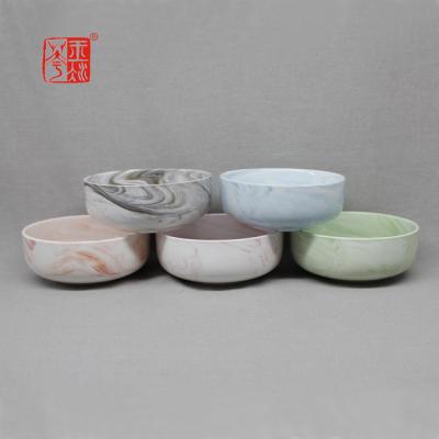 中国 Wholesale Marble Ceramic Bowl Ceramic Dinner Plate Set High Quality Ceramic Bowl 販売のため