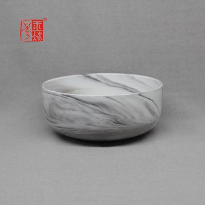 中国 Ceramic Soup Bowl Wholesale Marble Bowl Ceramic Dinner Plate Set Salad Bowl 販売のため