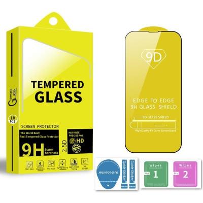 China 2022 Anti-scratch Anti-fingerprint 9D Sink Printing Screen Protector Compatible with iPhone 14 13 pro Max Tempered Glass Full Coverage Tempered Glas for sale