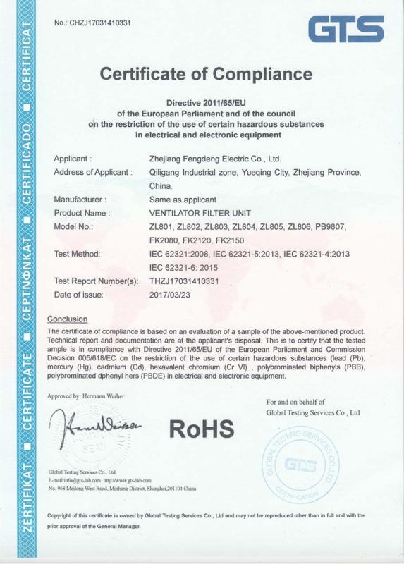 RoHS - Zhejiang Fengdeng Electric Co., Ltd.