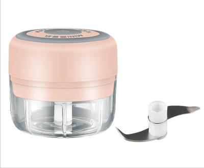 China Rechargeable Mini Electric Food Chopper Manual Baby Food Processor Viable Meat Chopper Usb Rechargeable Vegetable With Extra Blade for sale