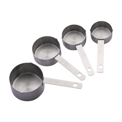 China Sustainable Measuring Cups Set Stainless Steel Set Of 4 Stackable Cups For Measuring Dry And Liquid Ingredients Measuring Tools for sale