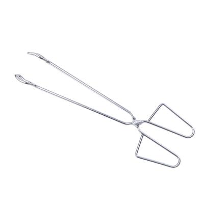 China Easily Cleaned Kitchen BBQ Tong Stainless Steel Grilling Tong Wire Tongs for sale