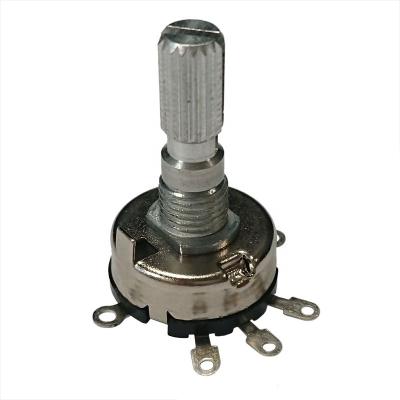 China Thread leads S-RB17N1W 17mm Bakelie cast potentiometer with rotary switch act together with M1.7 screws and 16mm 20mm thumb turntable for sale