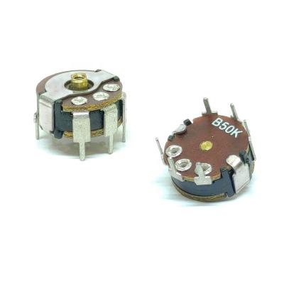 China PC Pin RB10T4RP 10mm Bakelie Cast Dual Stereo Potentiometer Band 6 Pins With M1.7 Screws And 16mm 20mm Inch Turntable for sale