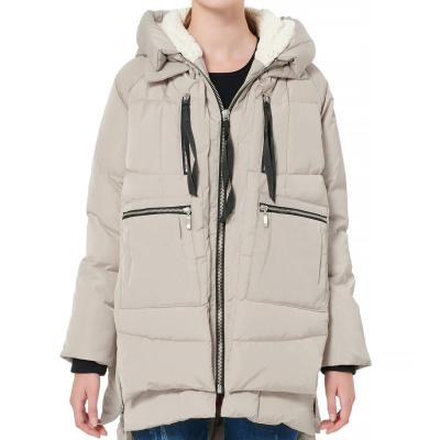 China OEM Jacketown Fashion Breathable New Arrivals Warm High Quality Lady Winter Coat Women Zipper Down Jacket for sale