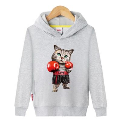 China Factory direct high quality anti-pilling cotton hoodie set fitted casual plain kids hoodies for sale