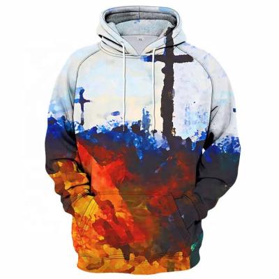 China New Fashion Style Urban Casual Print 3D Couples Sublimation Loose Hoodies for sale