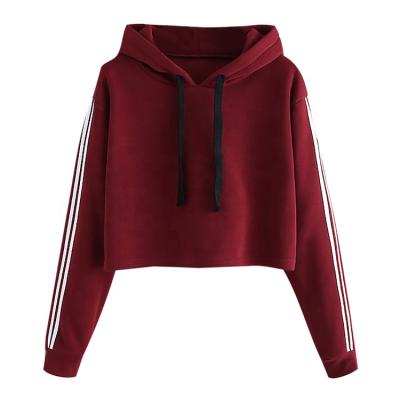 China QUICK DRY New Arrival Fashion Sports Long Sleeve Women's Sweatshirt Crop Top Hoodie for sale