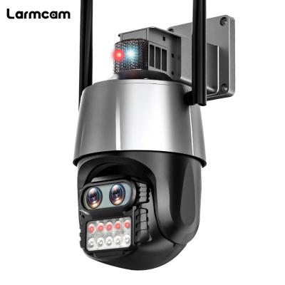 China Temperature Measurement 8MP WiFi IP Camera 4K Dual Lens Security Camera 4K IP Camera Dual Lens Security P2P ICsee Surveillance P2P ICsee Outdoor Auto Tracking CCTV PTZ Alexa for sale