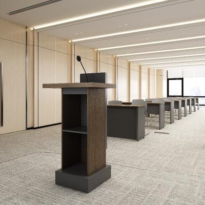 China Compact Podium High Durability Conference Room Table for Professional Meetings for sale