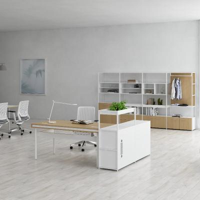 China Commercial Furniture White Side Counter Desk with Customizable Options for sale