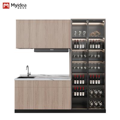 China ISO9001 certification of high-end fashion durable tea cabinet for sale