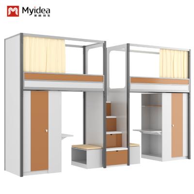 China Children Modern Bedroom Furniture Bunk Bed With Stairs And Storage Layers for sale