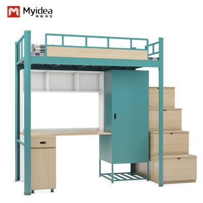 China China Fabricante Cama de cajón de cápsula para albergue de la bandeja de entrada Cama de cajón de cápsula con escaleras en venta