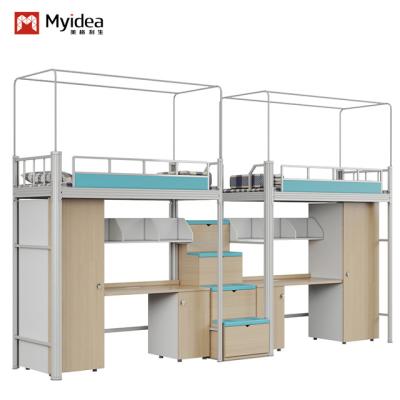 China Spacious Capsule Bunk Bed with  a curtain frame and staris for High-Standard Rooms for sale