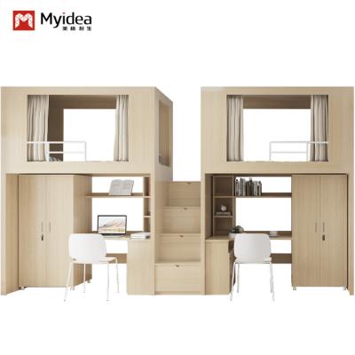 China Muebles de dormitorio modernos Camas de cama infantil Camas con escaleras y capas de almacenamiento en venta