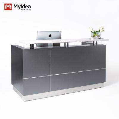 China Simple Design  Marble Top Modern Office Furniture Reception Desk for sale