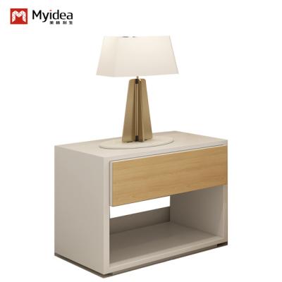 China Modern Wooden Bedside Cabinet with Storage Nightstands for Bedroom or Living Room Commercial Furniture for sale