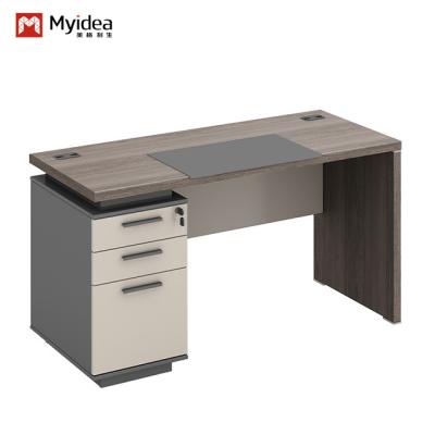 China Modern Single-Person Wood Study Desk With Storage Drawers Locks for School or Company Office Use for sale