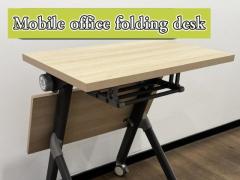 Folding desk for mobile office training