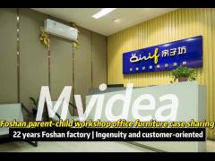 Modern design simple fashion abnormal desk to six-seat office furniture