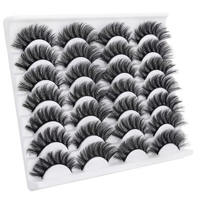 China SEXYSHEEP Long Natural False Eyelashes Dramatic Eyelashes Mink Lashes Fluffy Fake Eyelashes 14 Pairs for sale