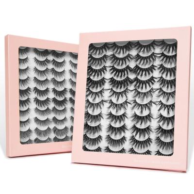 China All 20 Pairs Dramatic Lashes Handmade Dramatic 3D False Eyelashes for sale