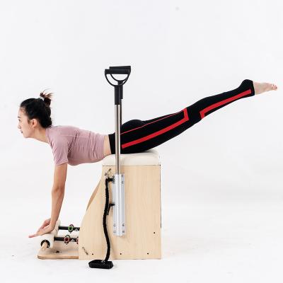 China Rubber Wood Sell Well New Type Sporting Goods Fitness Home Yoga Equipment Wunda Chair for sale