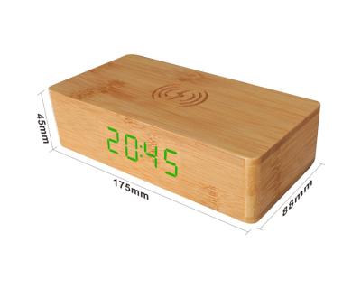 China Calendars Mobile Phone DESKTOP LED Wireless Charger Digital Alarm Clock and Clock Analog-Digital Table Clock for sale