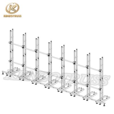 China Outdoor Event LED Truss System Display Hanging LED Wall Floor Support Rack for sale