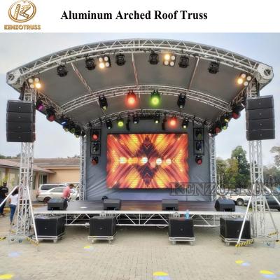 China Events Assembling Aluminum Curved Lighting Roof Truss Stage For Sale for sale