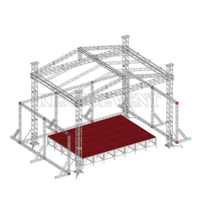 China Portable Aluminum Alloy 6082-T6 / 6061-T6 Stage Truss Aluminum System For Concert for sale