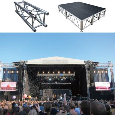 China Full Aluminum Alloy 6082-T6 Stage Aluminum Canopy Truss Roof For Lighting for sale