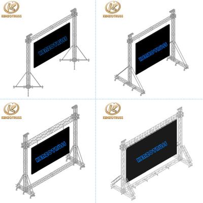 China Widely used aluminum alloy 6082-T6 led screen aluminum advertising truss for sale for sale