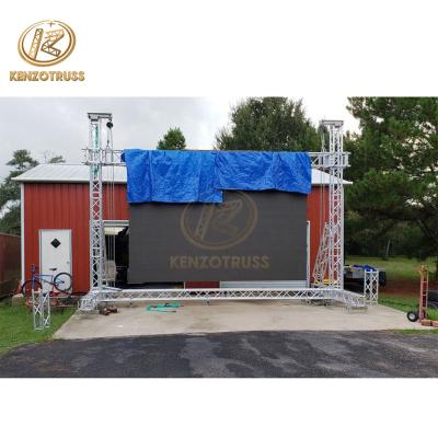 China Lightweight Aluminum Goal Post Truss Led Lightweight Truss System For Display for sale